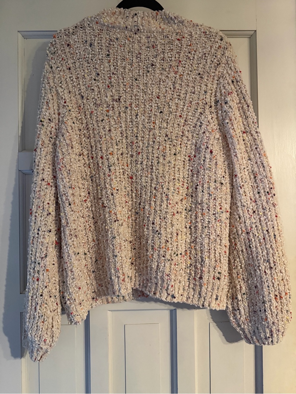 JohnPaulRichard Cream Speckled Ribbed Turtleneck Sweater - Picture 4 of 4